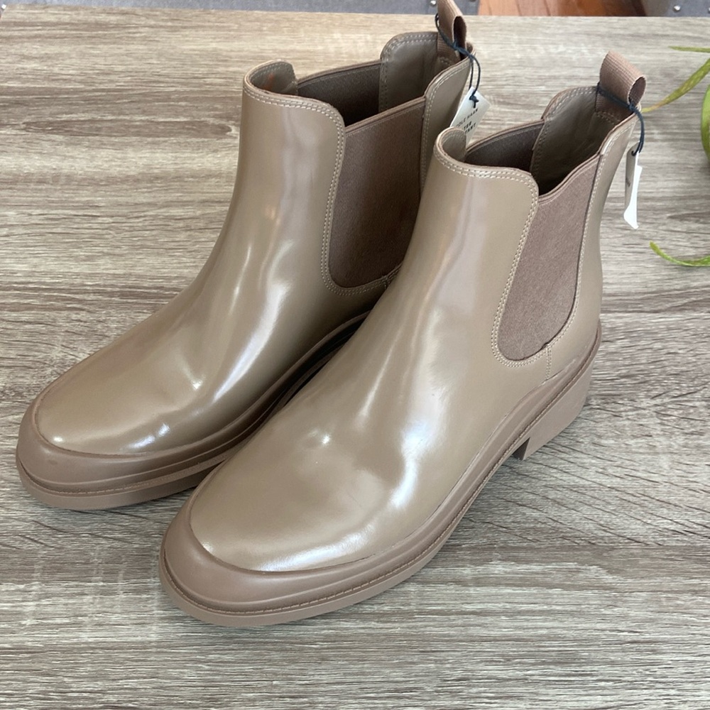 Cole Haan rain booties.
